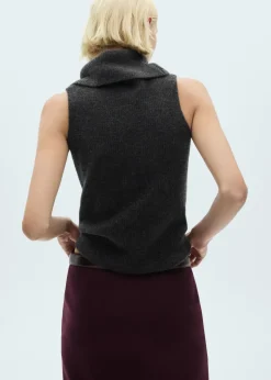 MANGO Topy|Kamizelki*Top z golfem z dzianiny