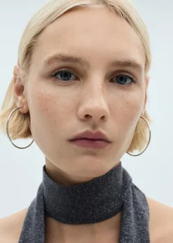 MANGO Topy*Top z lureksu z wiązaniem