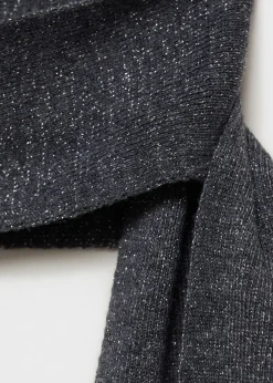 MANGO Topy*Top z lureksu z wiązaniem