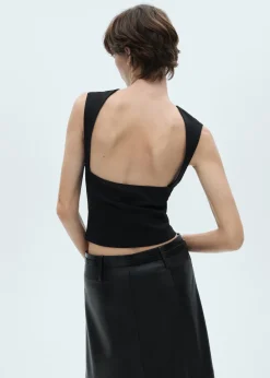 MANGO Topy*Top z odkrytymi plecami
