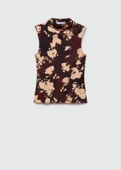 MANGO Topy*Top z półgolfem i nadrukiem