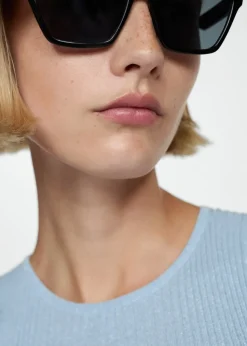 MANGO Topy*Top z prążkowanej dzianiny