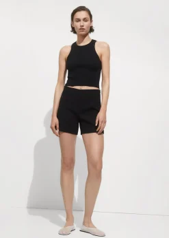 MANGO Topy*Top z prążkowanej dzianiny