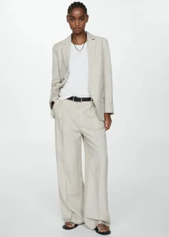 MANGO Topy*Top z satynowymi wstawkami