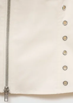 MANGO Topy*Top z suwakiem i ćwiekami