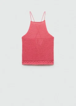 MANGO Topy*Top z szydełkowej dzianiny