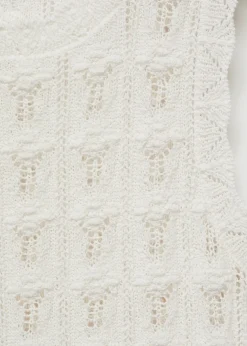 MANGO Topy*Top z szydełkowej dzianiny