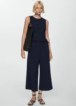 MANGO Topy*Top z teksturą i węzłem