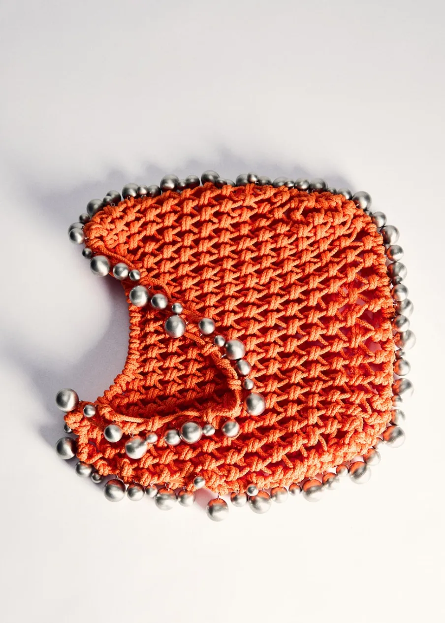 MANGO Torebki*Torba shopper z koralikami