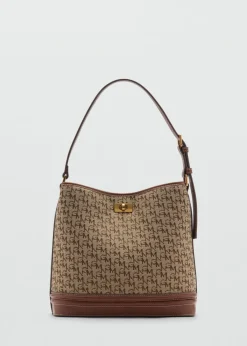 MANGO Torebki*Torba shopper z nadrukiem logo