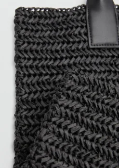 MANGO Torebki*Torba shopper z naturalnych włókien