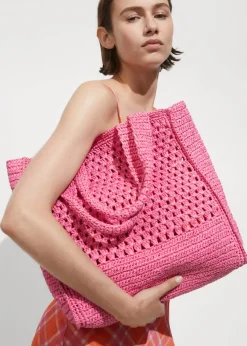 MANGO Torebki*Torba shopper z naturalnych włókien