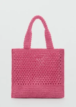 MANGO Torebki*Torba shopper z naturalnych włókien