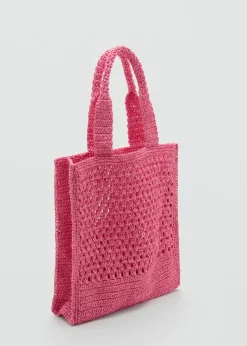 MANGO Torebki*Torba shopper z naturalnych włókien