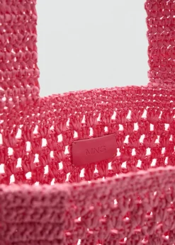 MANGO Torebki*Torba shopper z naturalnych włókien