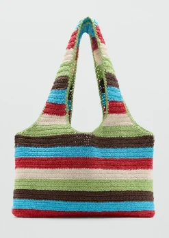 MANGO Torebki*Torba shopper z naturalnych włókien