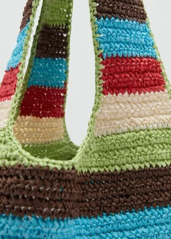 MANGO Torebki*Torba shopper z naturalnych włókien