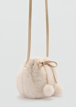 Dzieci MANGO Torebki*Torba z futerkiem i metalowym uchwytem