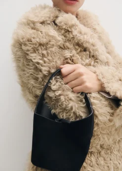 MANGO Torebki|Akcesoria Skórzane*Torebka do ręki ze skóry