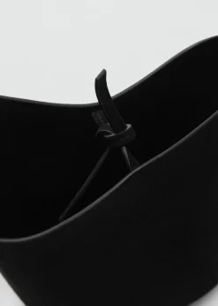 MANGO Torebki|Akcesoria Skórzane*Torebka do ręki ze skóry