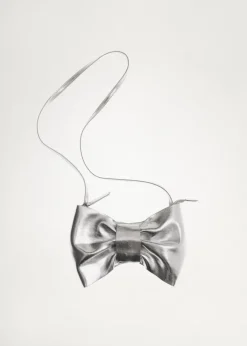 Dzieci MANGO Torebki*Torebka kokarda w metalicznym kolorze