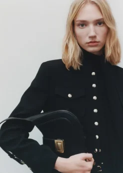 MANGO Torebki*Torebka listonoszka z metalowym zapięciem