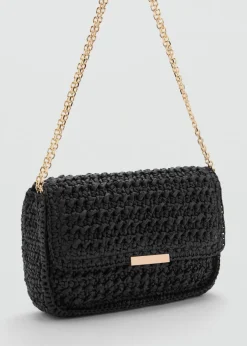 MANGO Torebki*Torebka listonoszka z naturalnych włókien