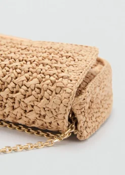 MANGO Torebki*Torebka listonoszka z naturalnych włókien