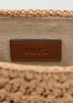 MANGO Torebki*Torebka listonoszka z naturalnych włókien
