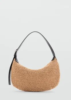 MANGO Torebki*Torebka na ramię z naturalnych włókien