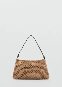 MANGO Torebki*Torebka na ramię z naturalnych włókien