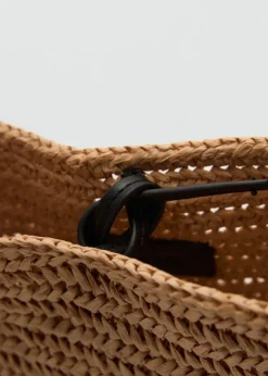 MANGO Torebki*Torebka na ramię z naturalnych włókien