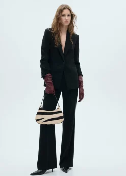 MANGO Torebki|Akcesoria Skórzane*Torebka skórzana w zebrę