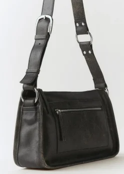 MANGO Torebki|Akcesoria Skórzane*Torebka skórzana z metalowymi elementami