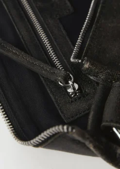 MANGO Torebki|Akcesoria Skórzane*Torebka skórzana z metalowymi elementami