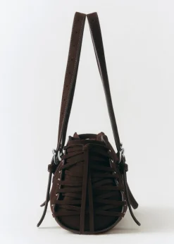 MANGO Torebki*Torebka skórzana z wiązaniami