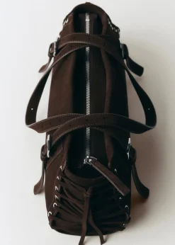 MANGO Torebki*Torebka skórzana z wiązaniami