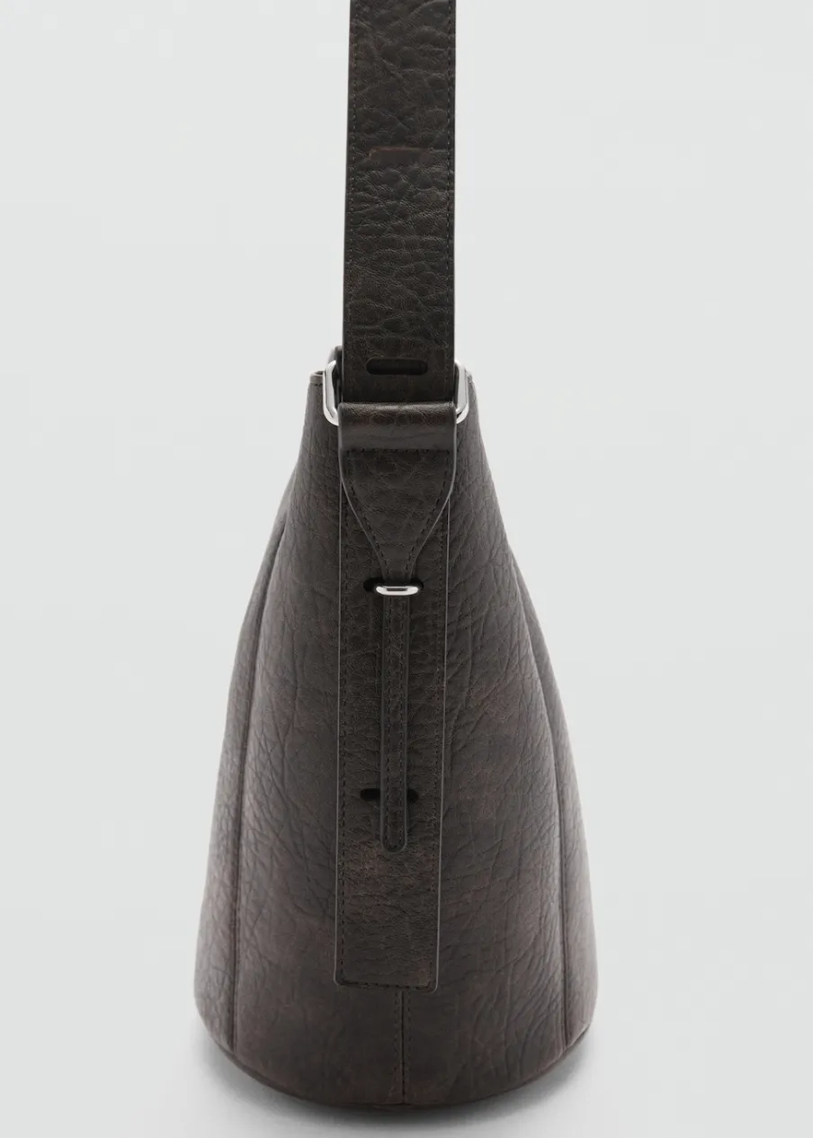 MANGO Torebki*Torebka typu bucket z imitacji skóry