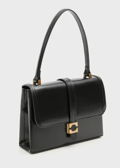 MANGO Torebki|Akcesoria Skórzane*Torebka z klapą 100% skóra