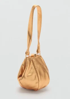 MANGO Torebki|Akcesoria Skórzane*Torebka z metalicznej skóry