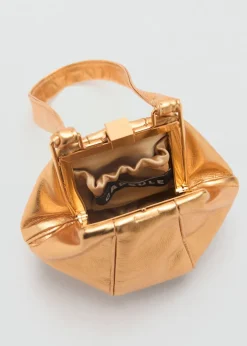 MANGO Torebki|Akcesoria Skórzane*Torebka z metalicznej skóry