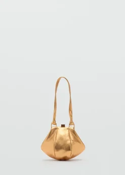 MANGO Torebki|Akcesoria Skórzane*Torebka z metalicznej skóry