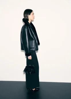 MANGO Torebki*Torebka z piórami i krótkim uchwytem