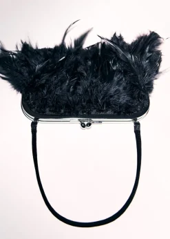 MANGO Torebki*Torebka z piórami i krótkim uchwytem