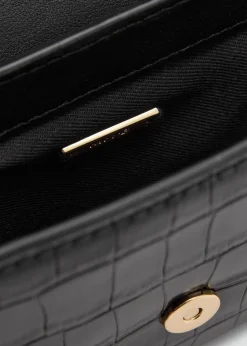 MANGO Torebki*Torebka ze wzorem krokodylej skóry i klapą