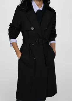 MANGO Płaszcze*Trencz klasyczny z paskiem