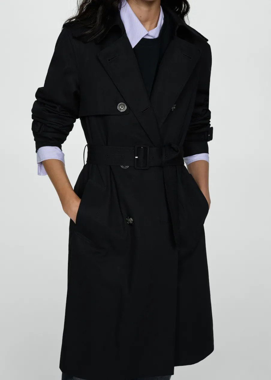 MANGO Płaszcze*Trencz klasyczny z paskiem