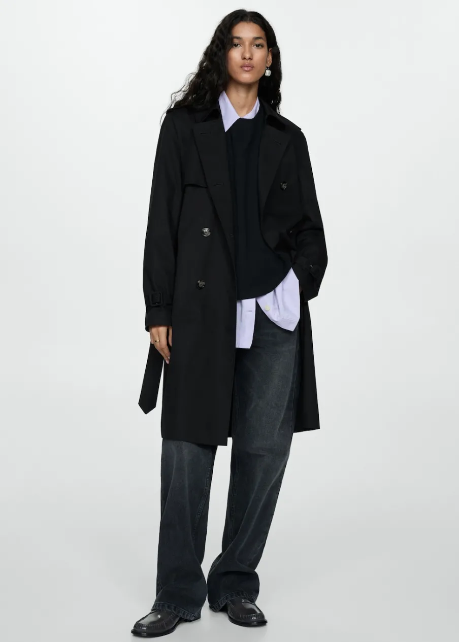 MANGO Płaszcze*Trencz klasyczny z paskiem