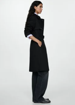 MANGO Płaszcze*Trencz klasyczny z paskiem