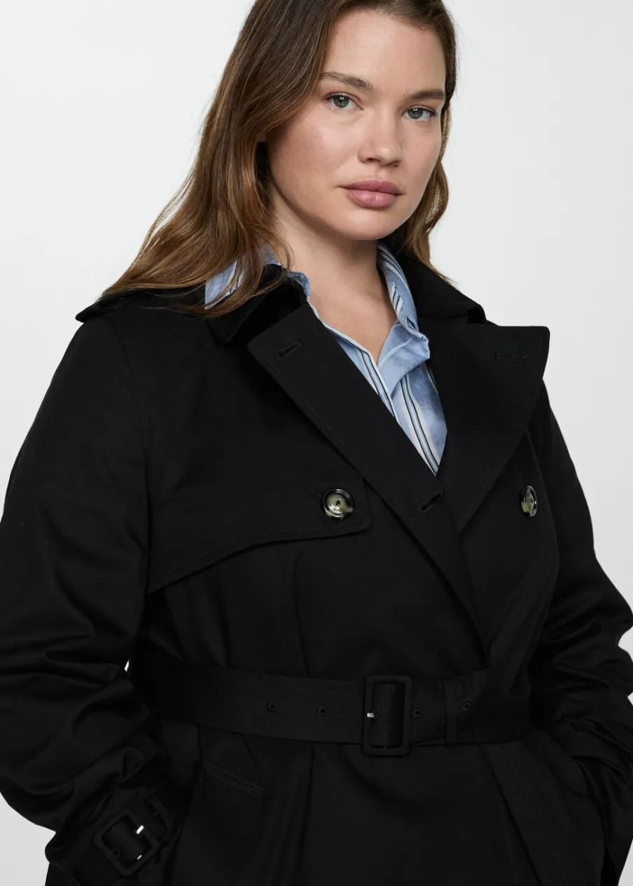 MANGO Płaszcze*Trencz klasyczny z paskiem